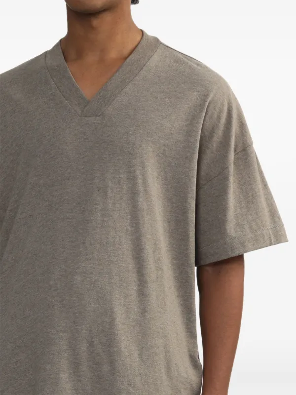 FEAR OF GOD ESSENTIALS V-neck T-shirt (pack Of three) | Grey