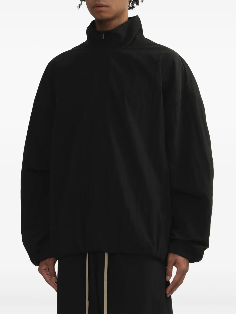  Fear Of God Essentials Logo-patch Sweatshirt - Black 