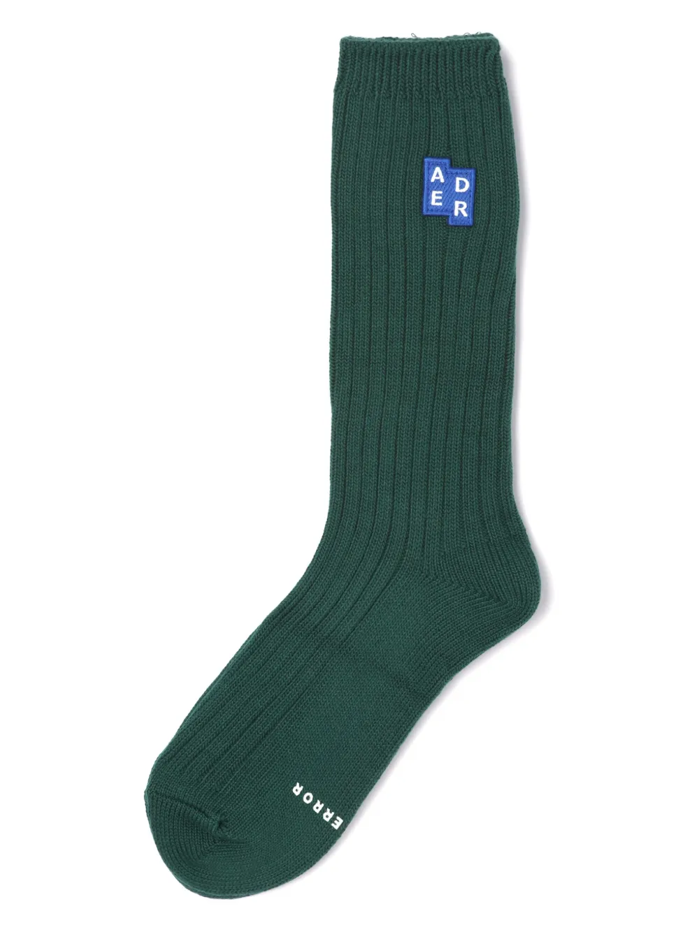 Ader Error ribbed socks | Green | Image 1