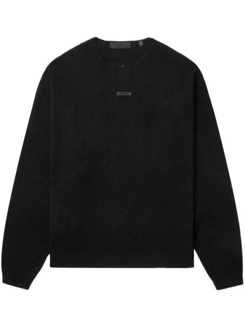 FEAR OF GOD ESSENTIALS suéter tejido waffle