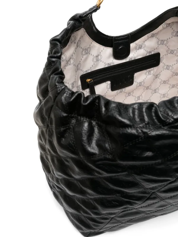 Roberto Coin Gray Diamond Quilted Nylon Tote Bag NEW | eBay