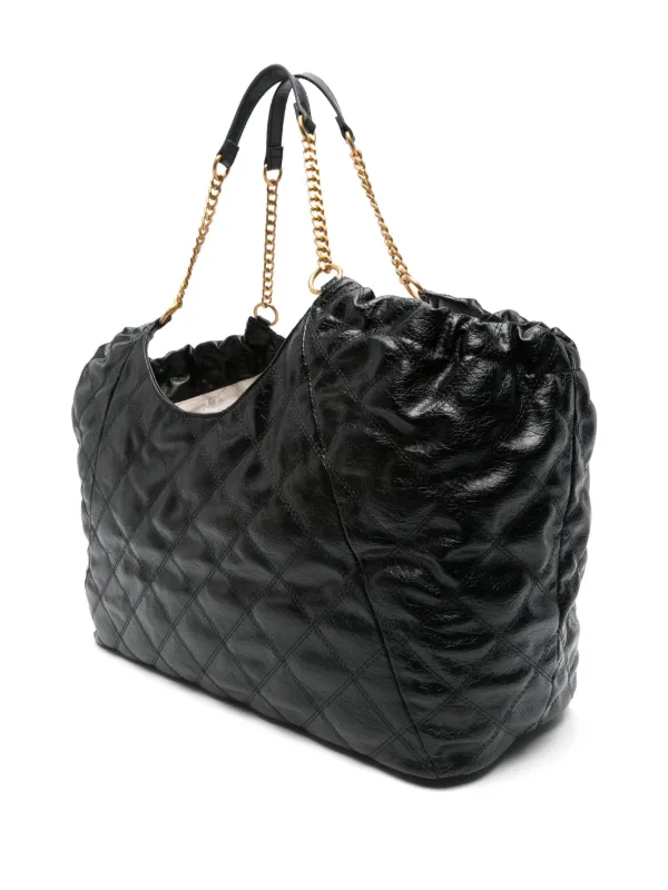 LIU JO diamond-quilted Tote Bag | Black | FARFETCH JO