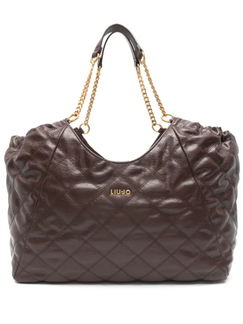LIU JO diamond-quilted tote bag