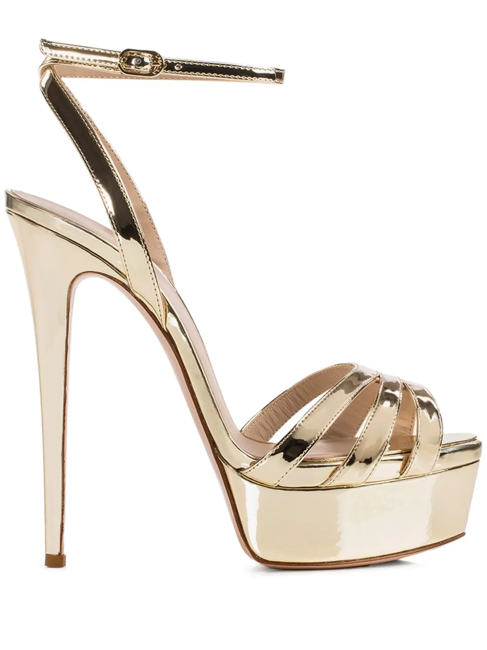 Le Silla 140mm Lola sandals Gold