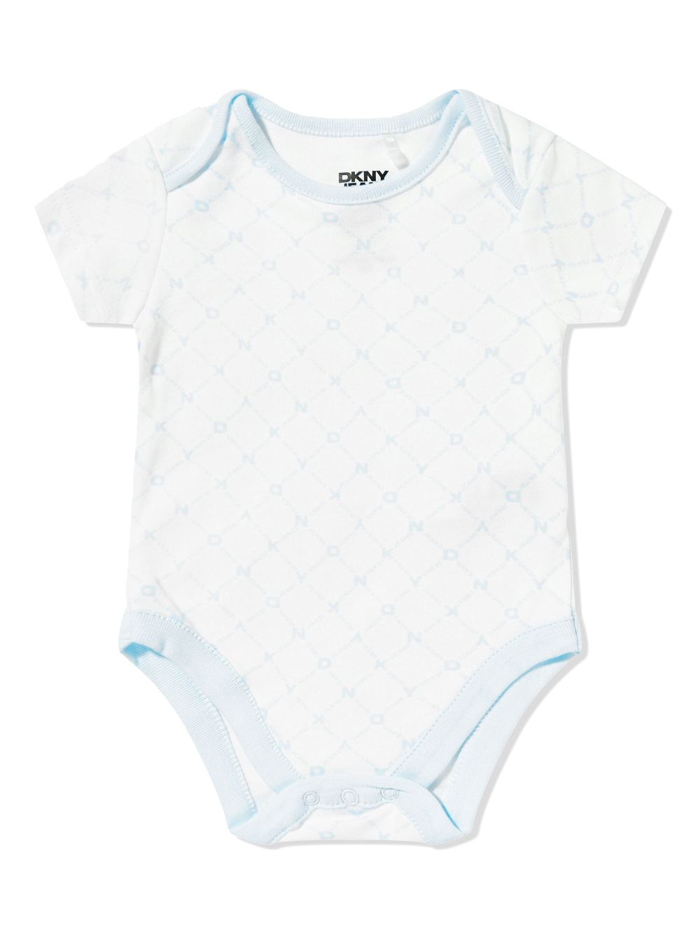 Dkny Kids Fijngeribbelde romper - Blauw