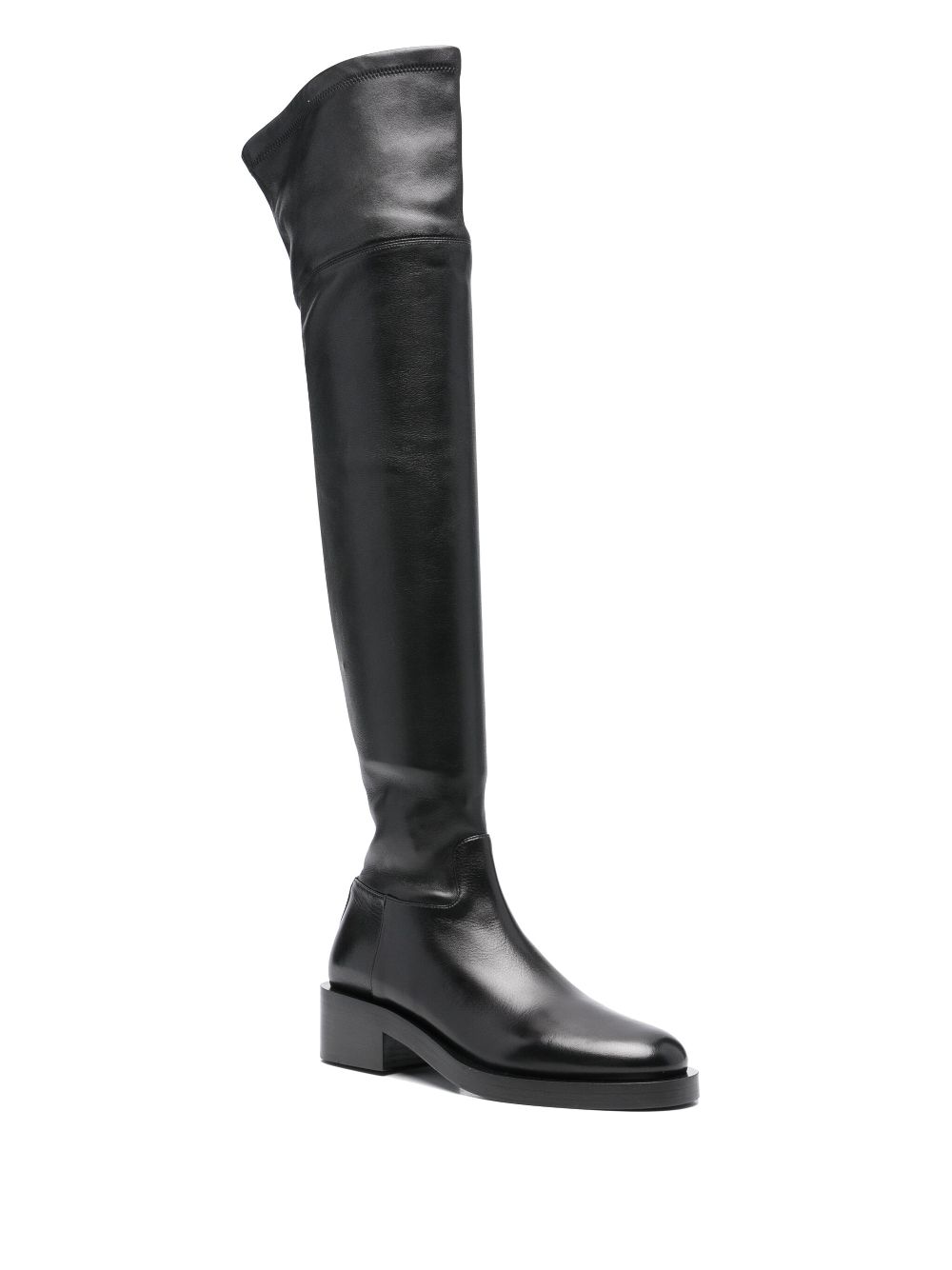 Valentino Garavani Pre-Owned Rockstud thigh-high boots - Black