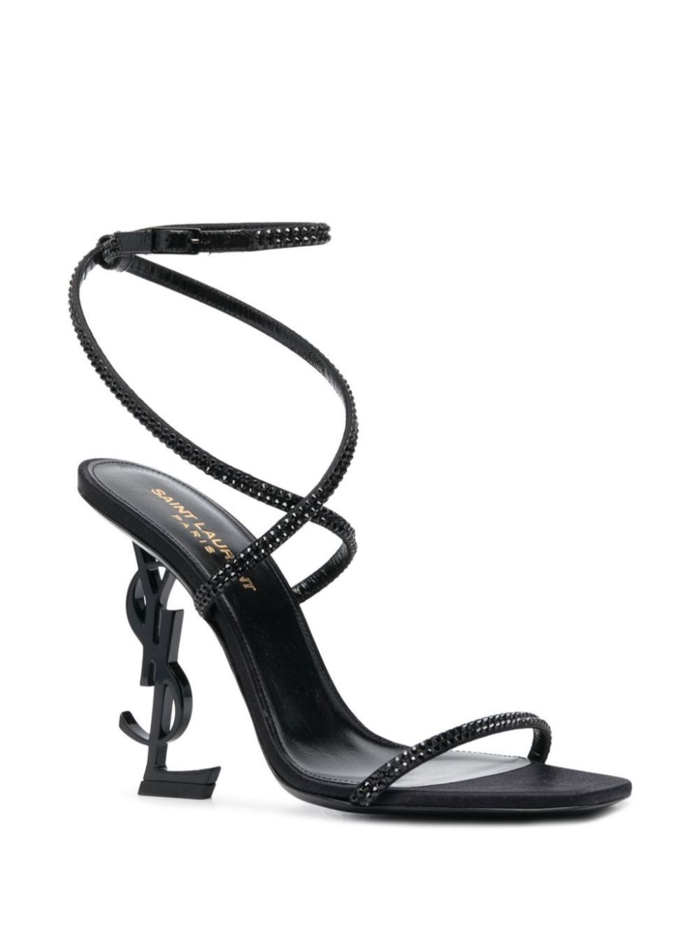 Saint Laurent Pre-Owned 110mm Opyum sandalen - Zwart