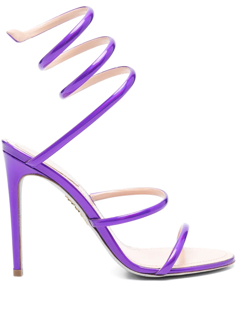 René Caovilla 105mm Cleo sandals Purple