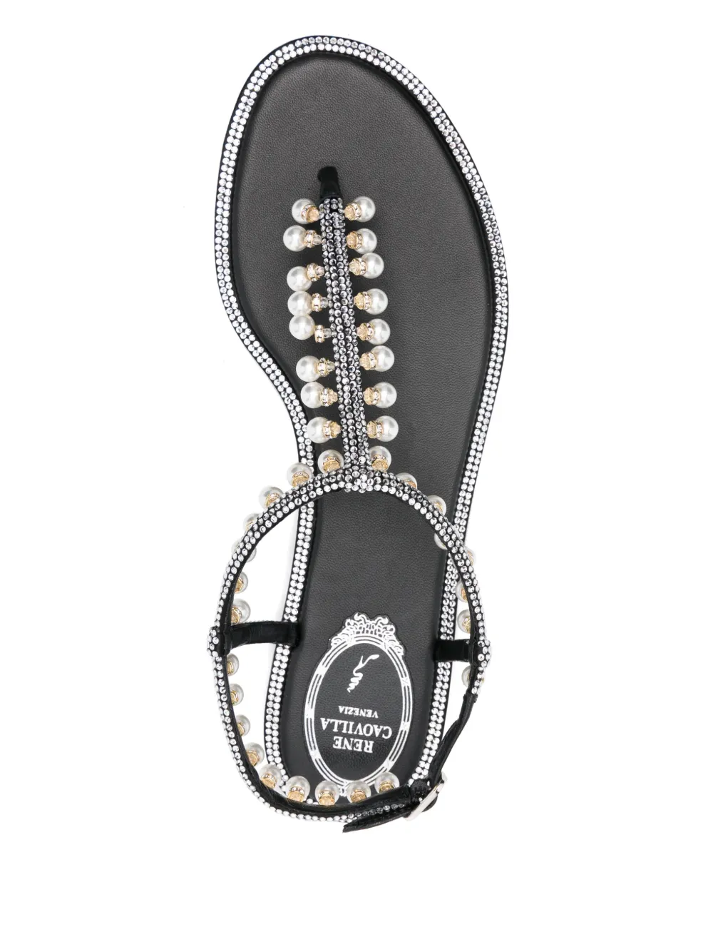 René Caovilla Diana sandals Black