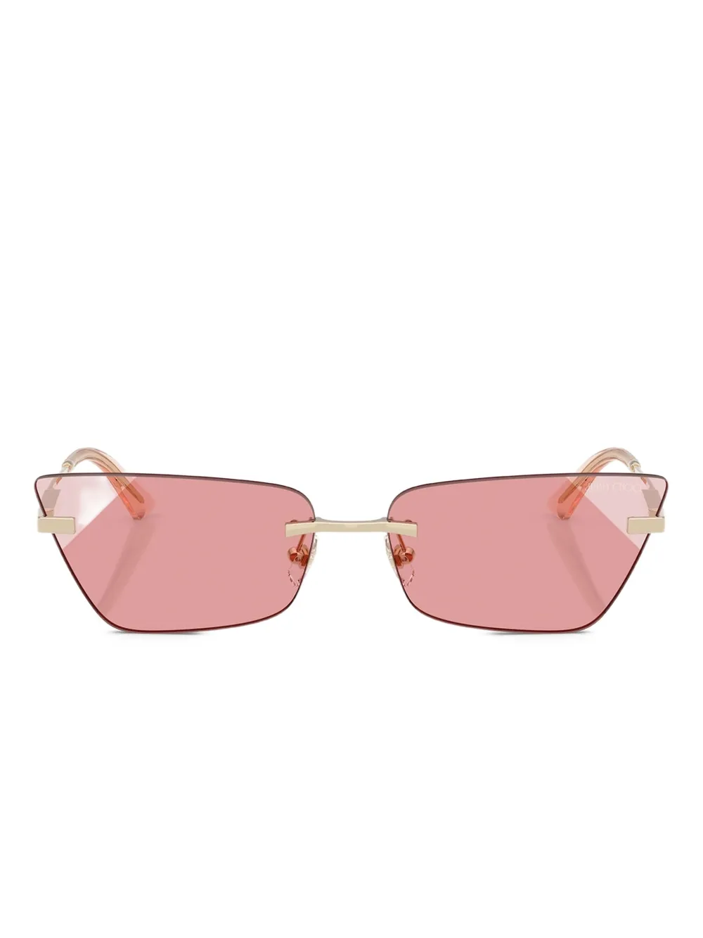 Jimmy Choo Eyewear Occhiali da sole geometrici - Oro