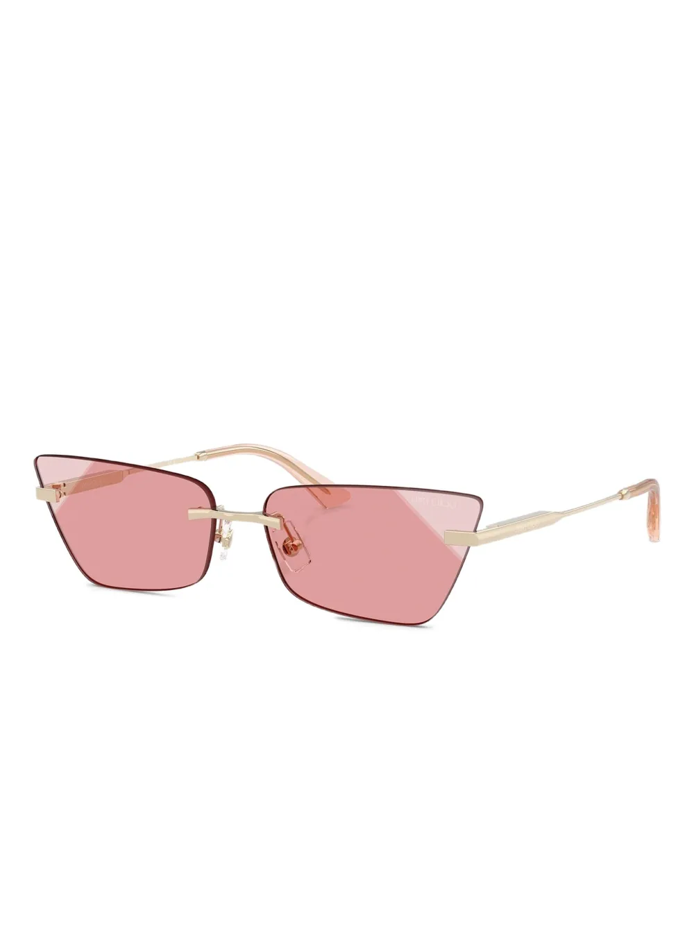 Jimmy Choo Eyewear Zonnebril met geometrisch montuur Goud