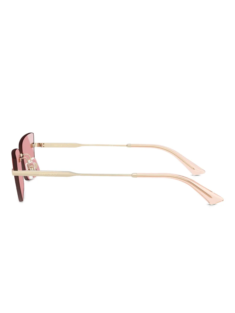 Jimmy Choo Eyewear Zonnebril met geometrisch montuur Goud