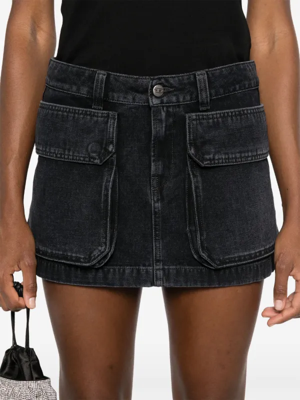 【可愛いミニスカート♪】DIESEL 'De-Ton' skirt Black Diesel De-Ton ミニスカート | ブラック | FARFETCH JP