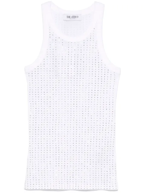 The Attico rhinestone-embellished tank top