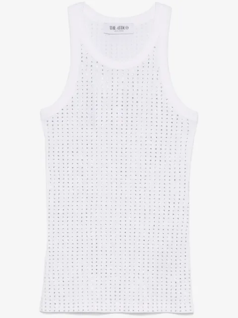 The Attico rhinestone-embellished tank top