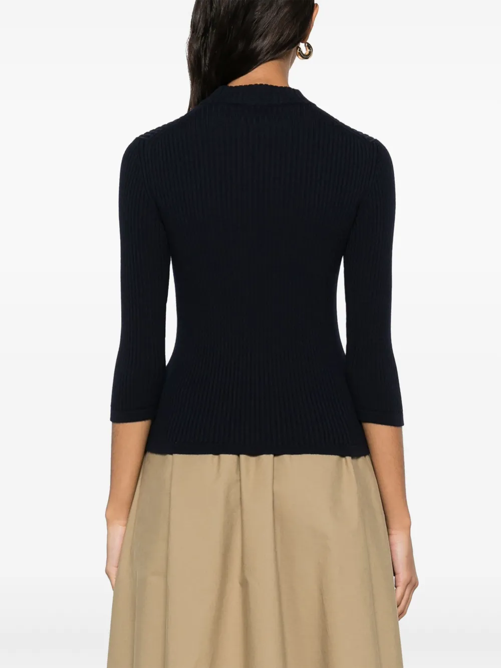 Miu Trui met geborduurd logo Blauw