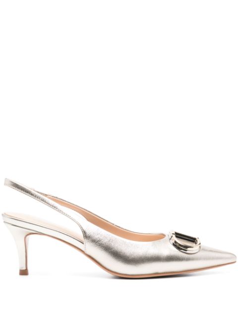 TWINSET 60mm Oval T slingback pumps