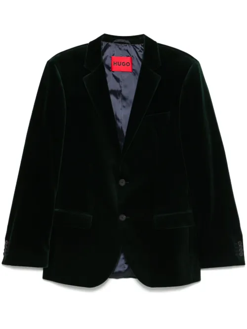 HUGO blazer en velours - Vert - HUGO - Modalova