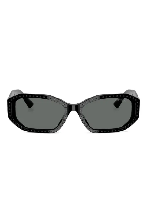 Jimmy Choo Eyewear crystal-embellished geometric sunglasses