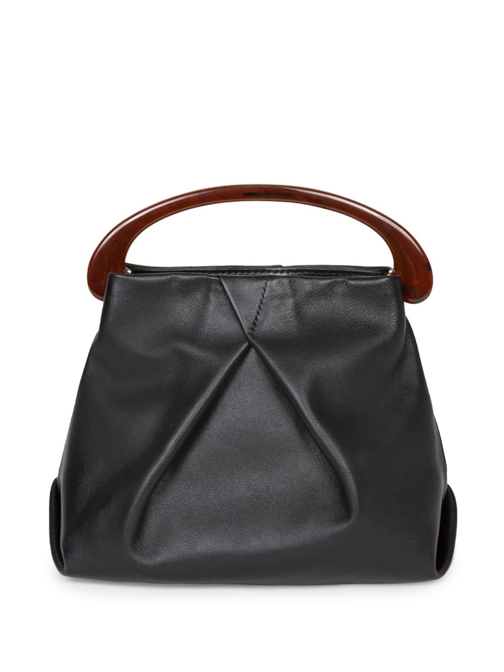 DRIES VAN NOTEN curved-handle tote bag - Black