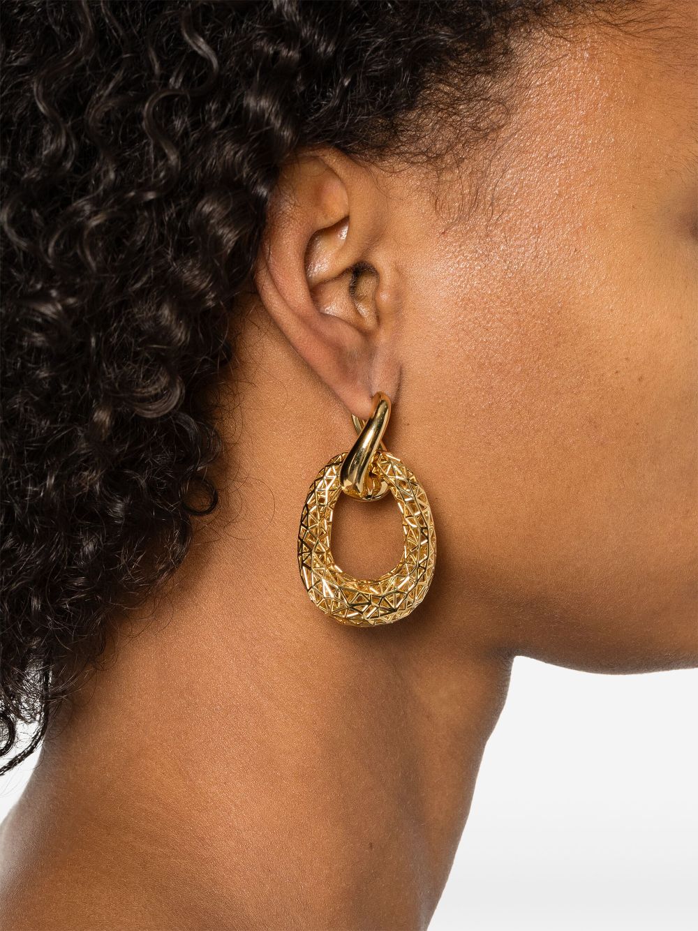 Tom Wood Maze hoop earrings - Goud