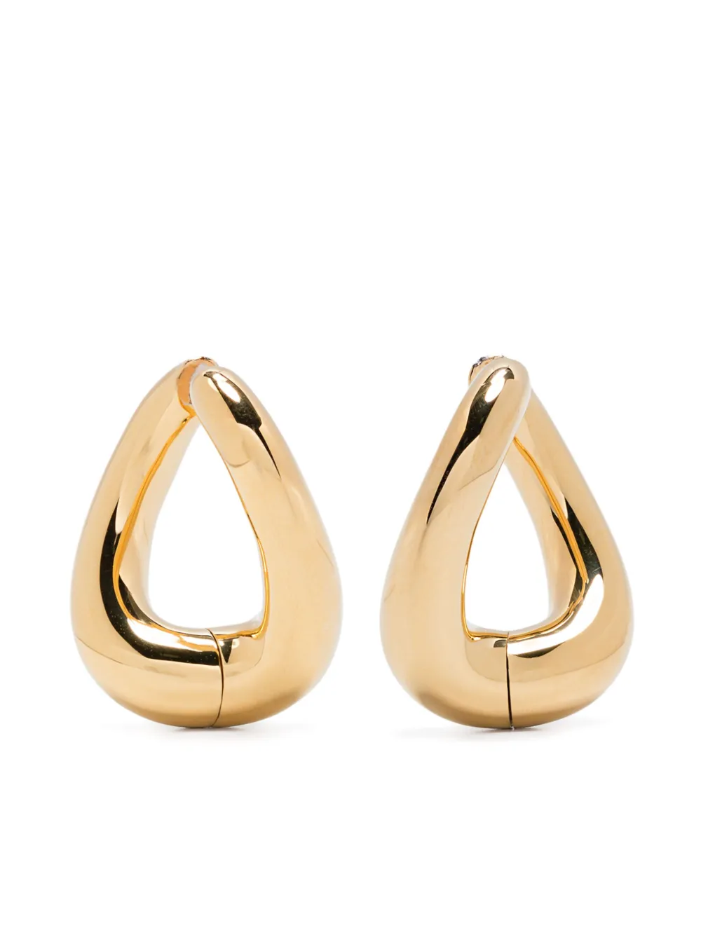 Twist hoop earrings