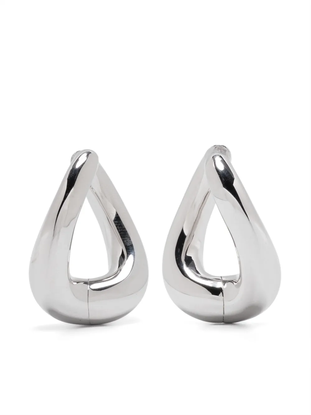 Twist hoop earrings