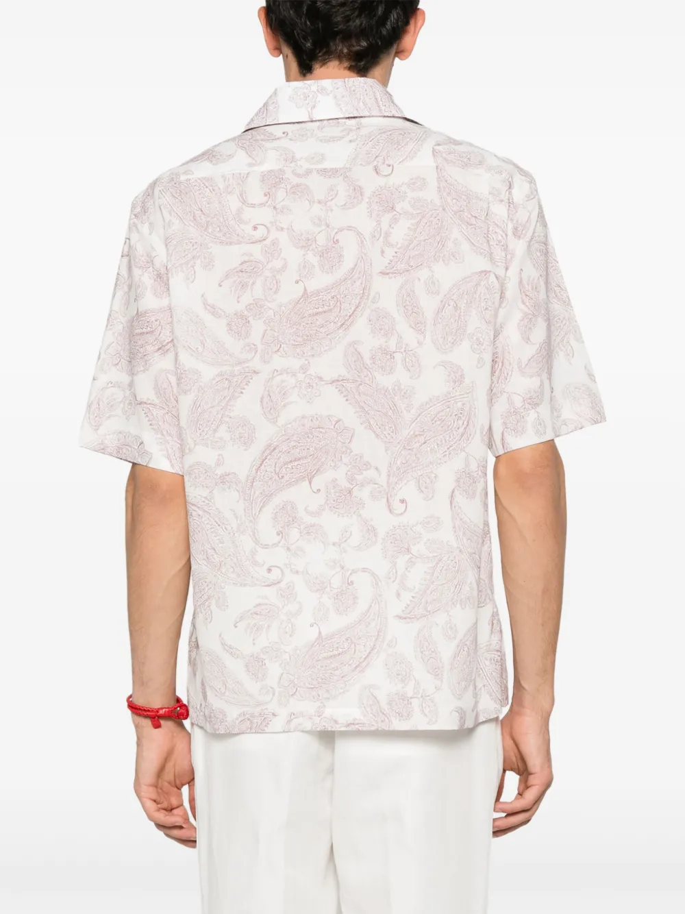 Eleventy Overhemd met paisley-print Wit