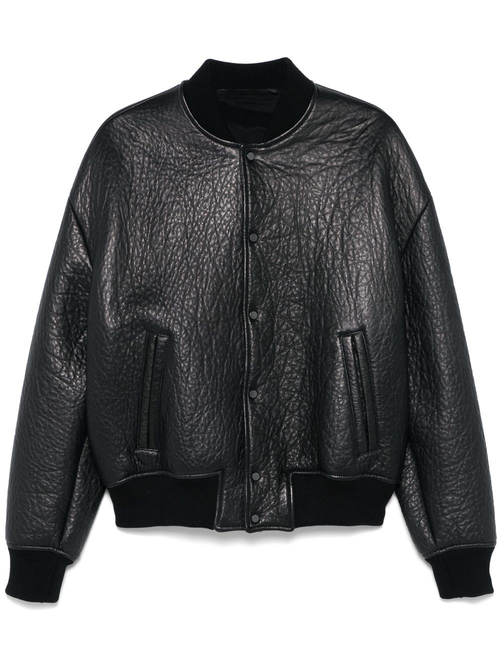 Salvatore Santoro leather bomber jacket - Black