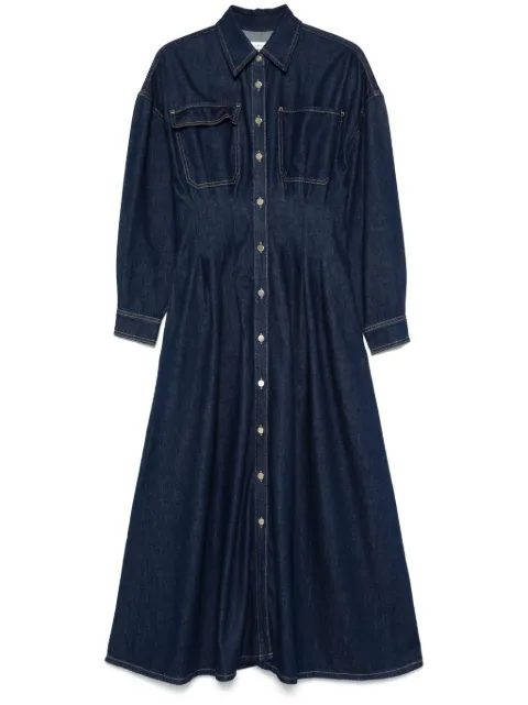 FRAME vestido largo Nipped