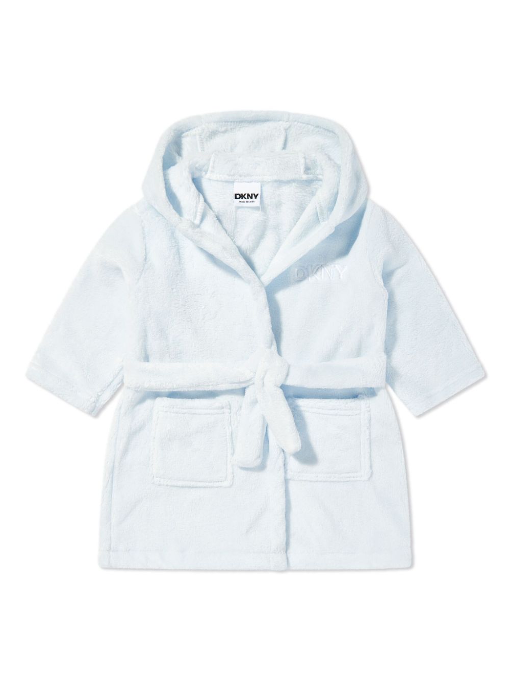 Dkny Kids fleeced robe - Blue