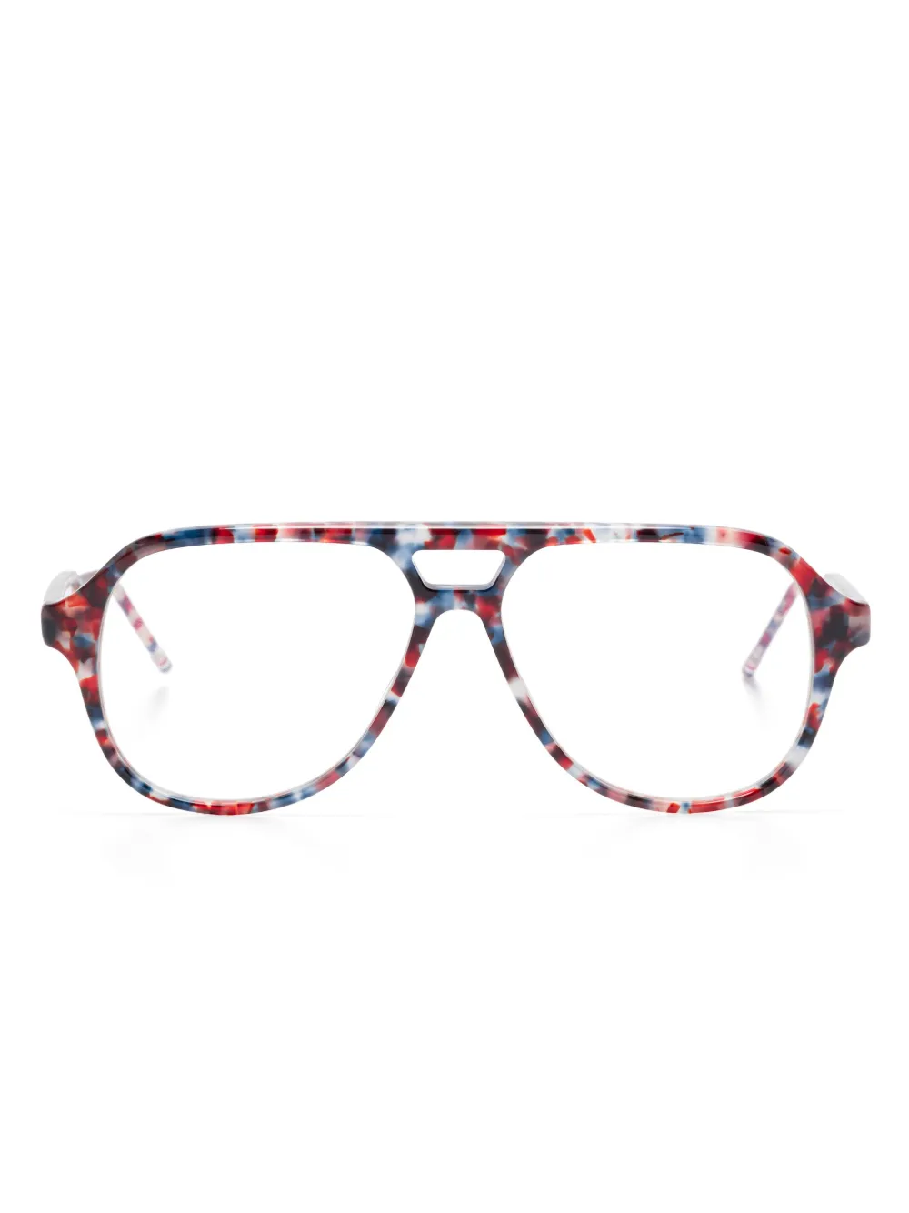 Thom Browne Eyewear lunettes de vue à monture pilote | rouge | Image 1