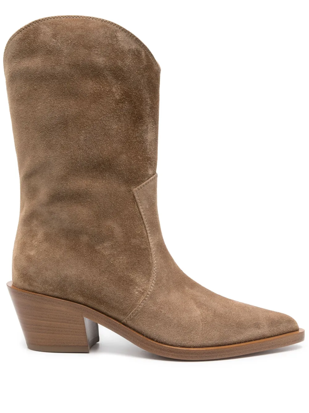 Gianvito Rossi 60mm suede boots Neutrals