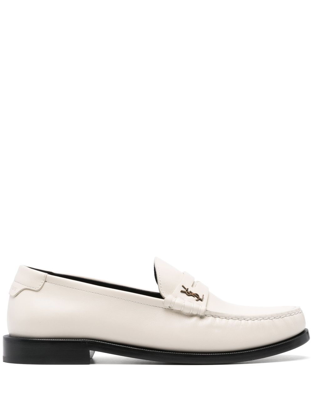 Saint Laurent Pre-Owned leather loafers - Neutrals