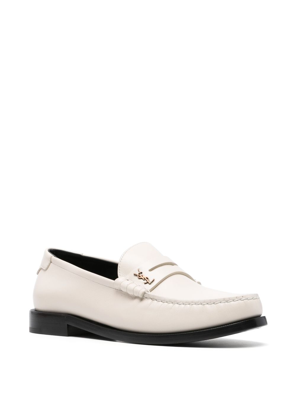 Saint Laurent Pre-Owned Leren loafers - Beige