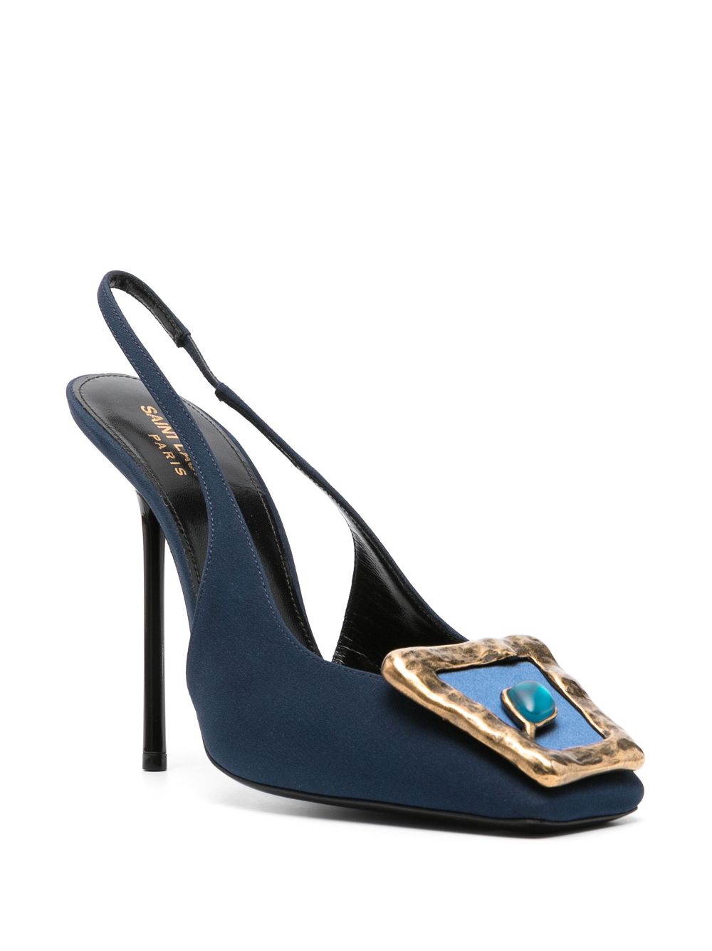 Saint Laurent Pre-Owned Maxine 115mm slingback pumps - Blauw