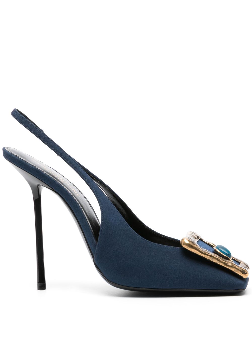 Saint Laurent Pre-Owned 115mm Maxine slingback pumps - Blue