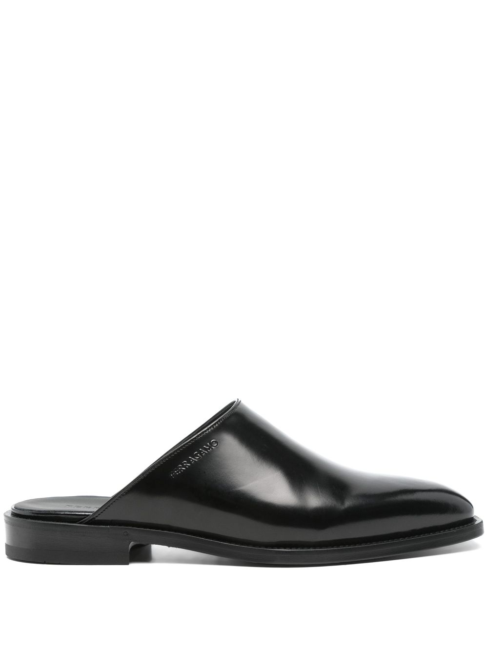 Ferragamo Pre-Owned leather mules - Black