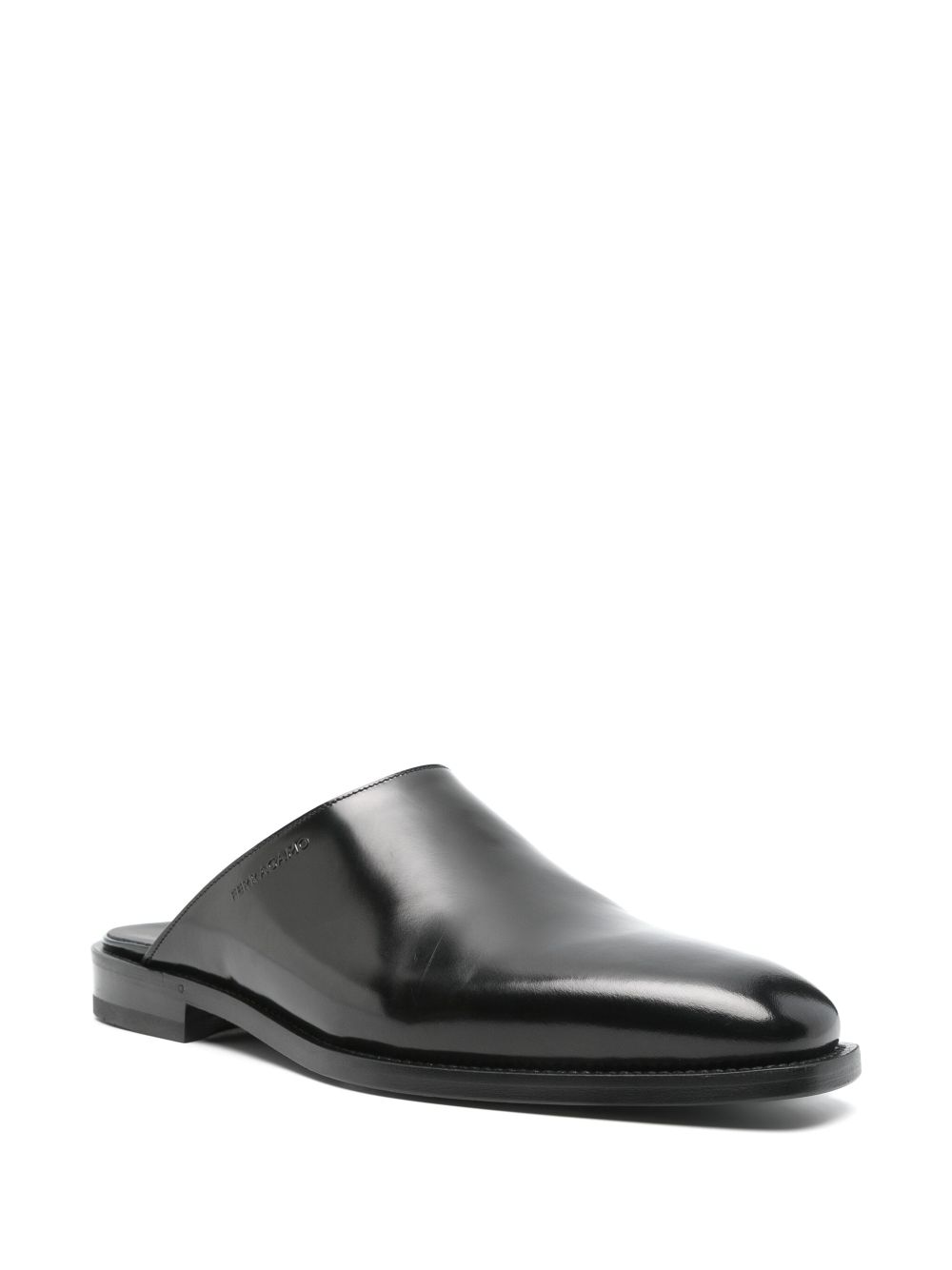 Ferragamo Pre-Owned leather mules - Black