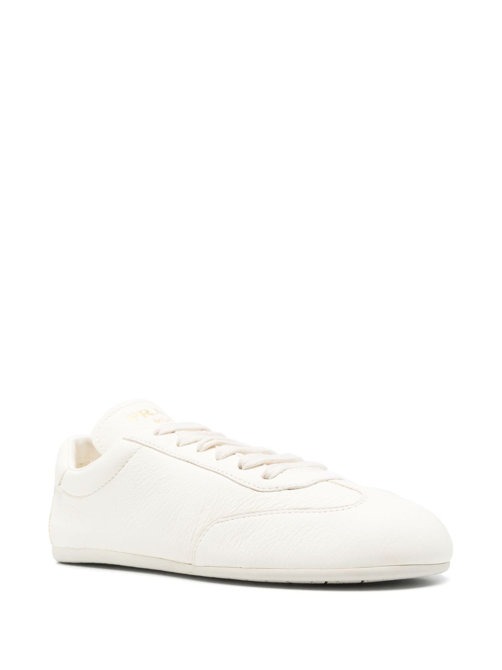 Prada Pre-Owned leather sneakers - Neutrals