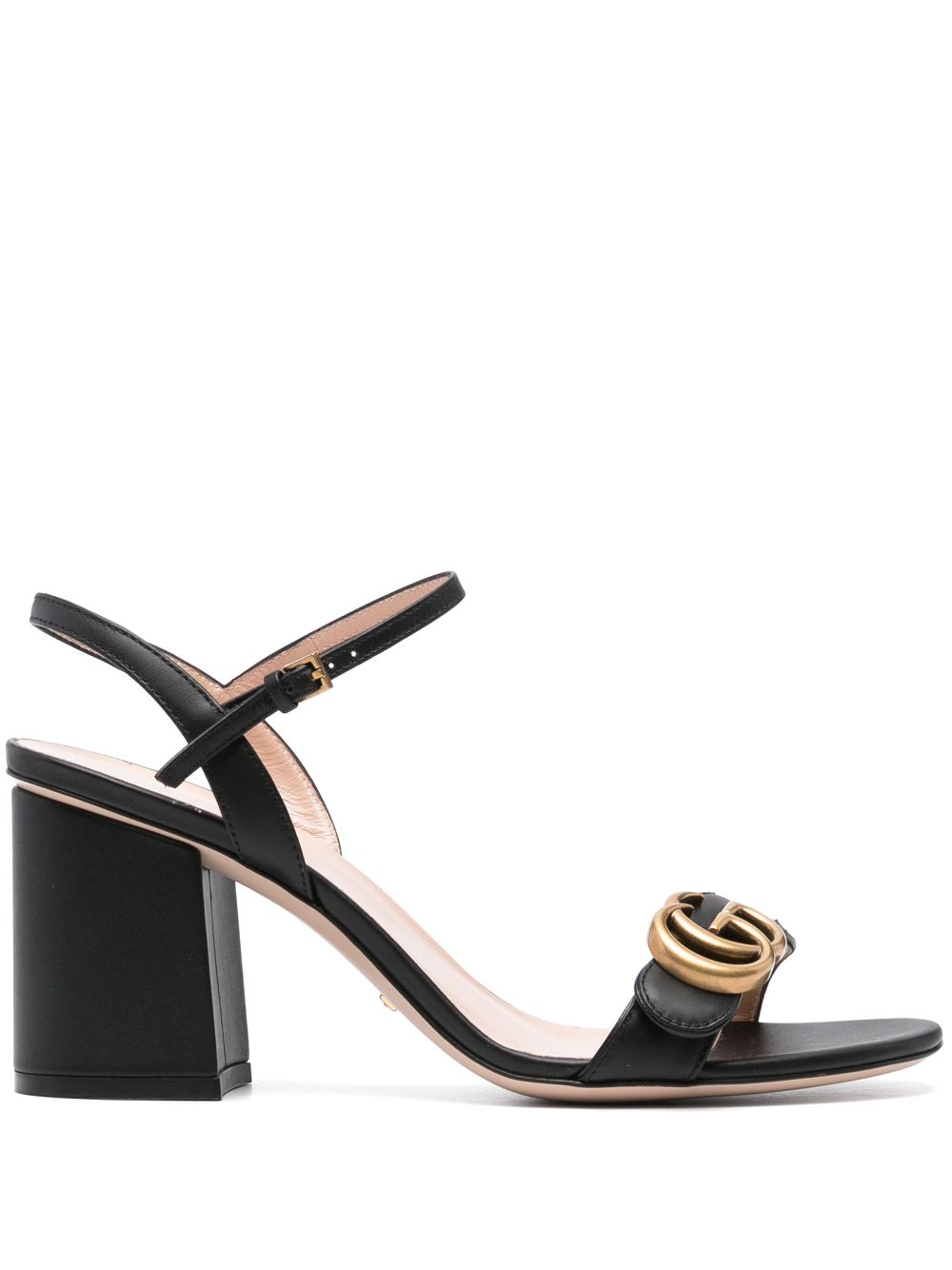 Gucci Pre-Owned 75mm Marmont sandals - Black