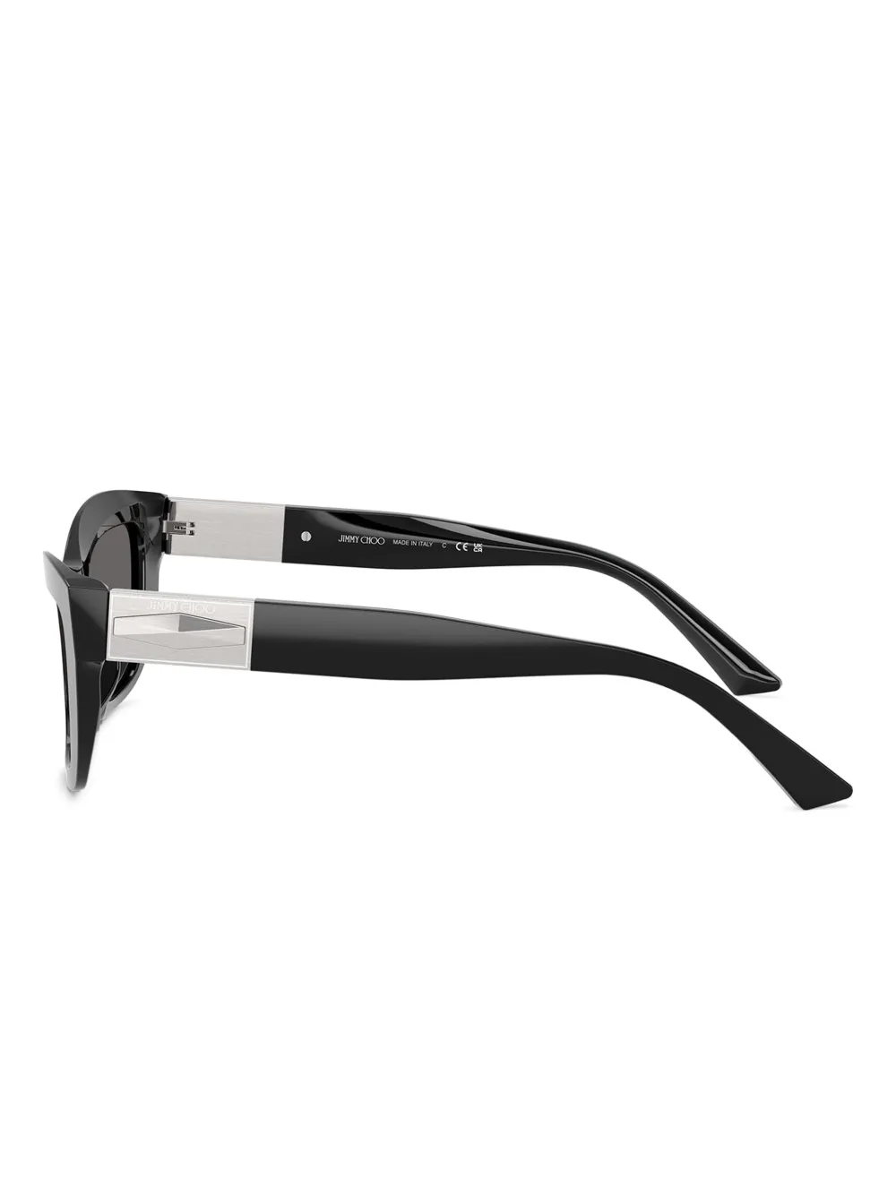 Jimmy Choo Eyewear Zonnebril met cat-eye montuur Zwart