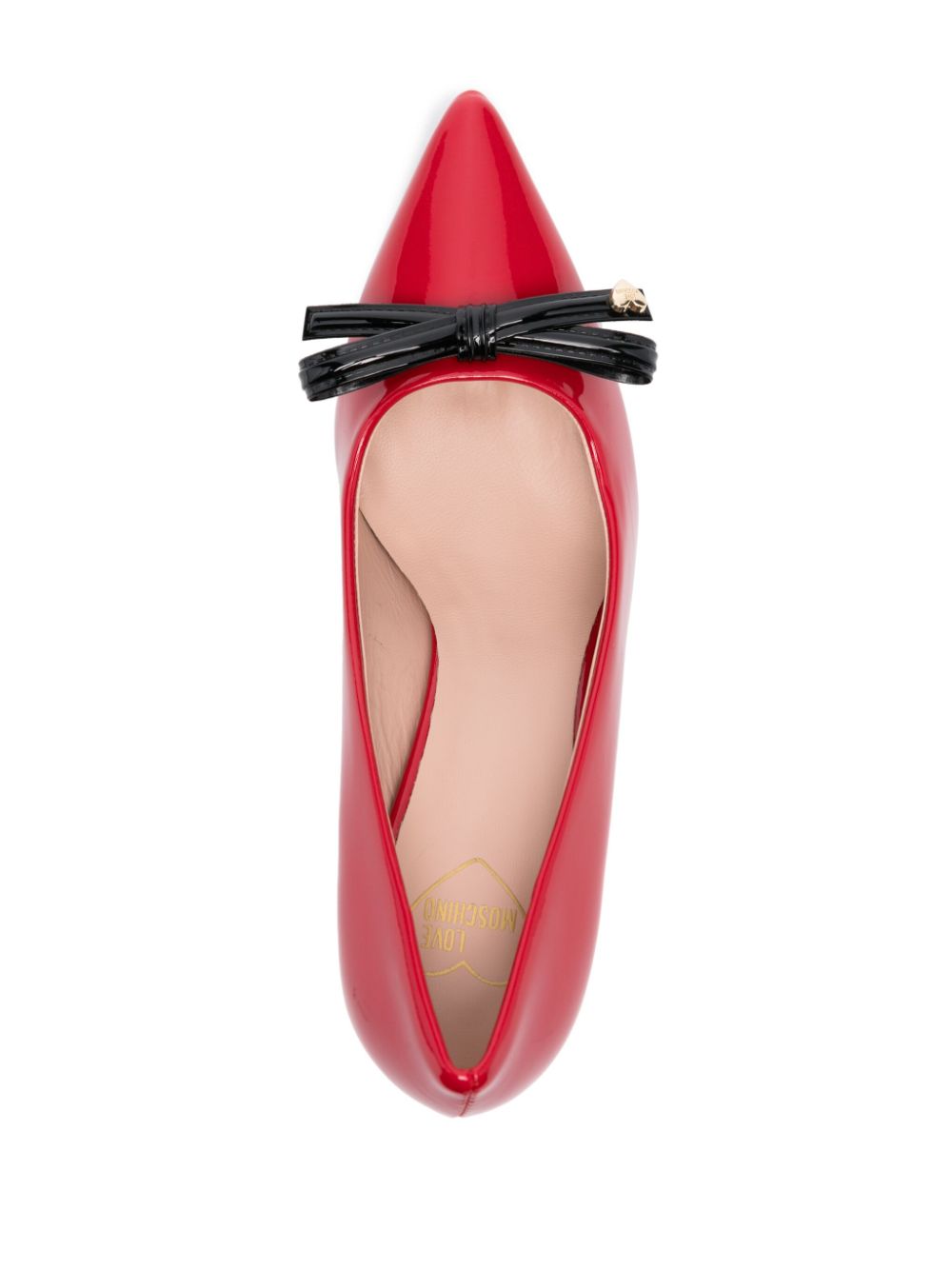 Love Moschino 75mm bow-detail pumps Red