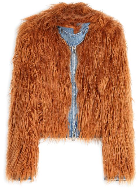 DRIES VAN NOTEN faux-fur jacket 