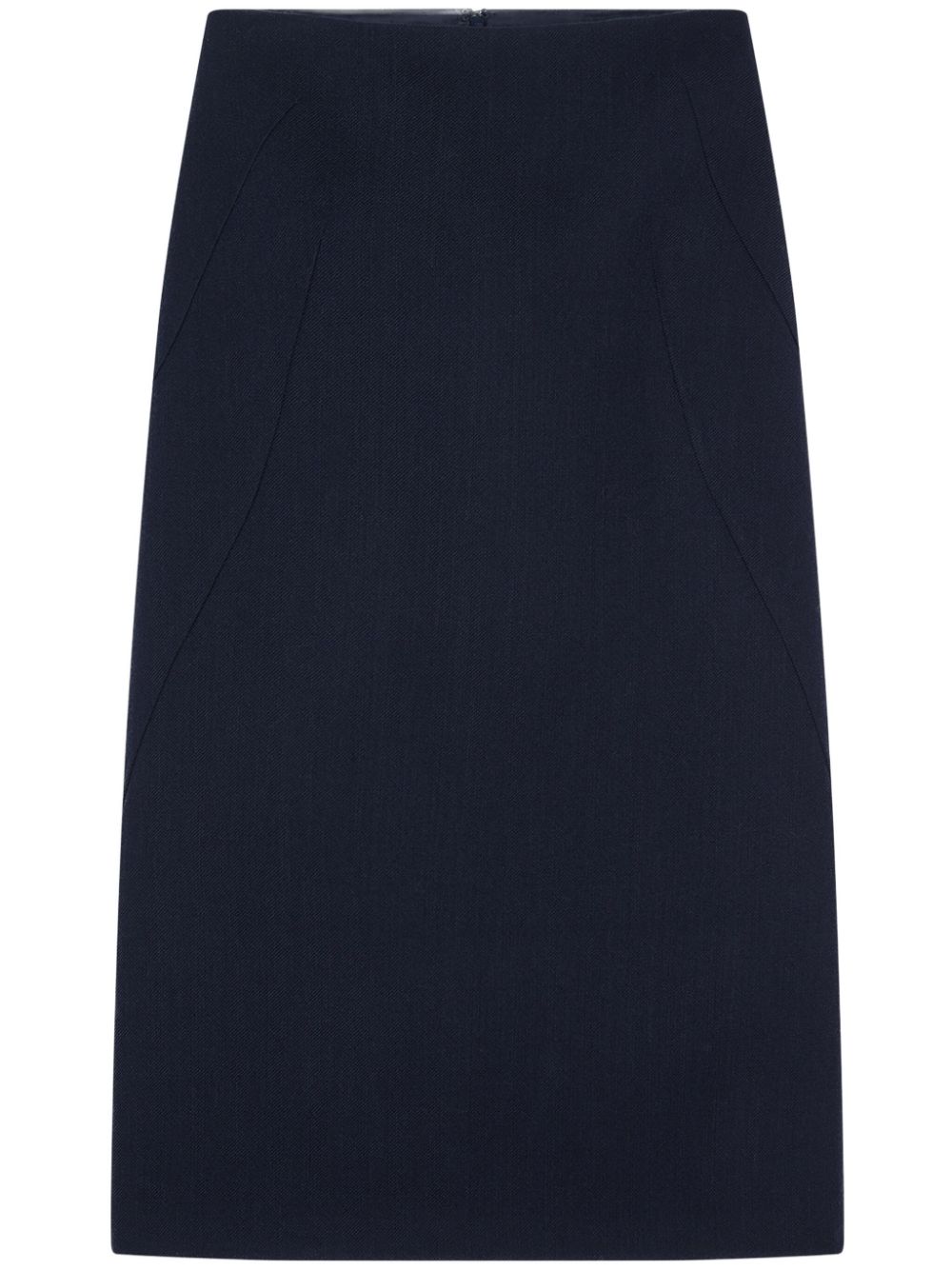 wool midi skirt