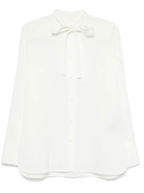 Jil Sander camisa con moño en el cuello