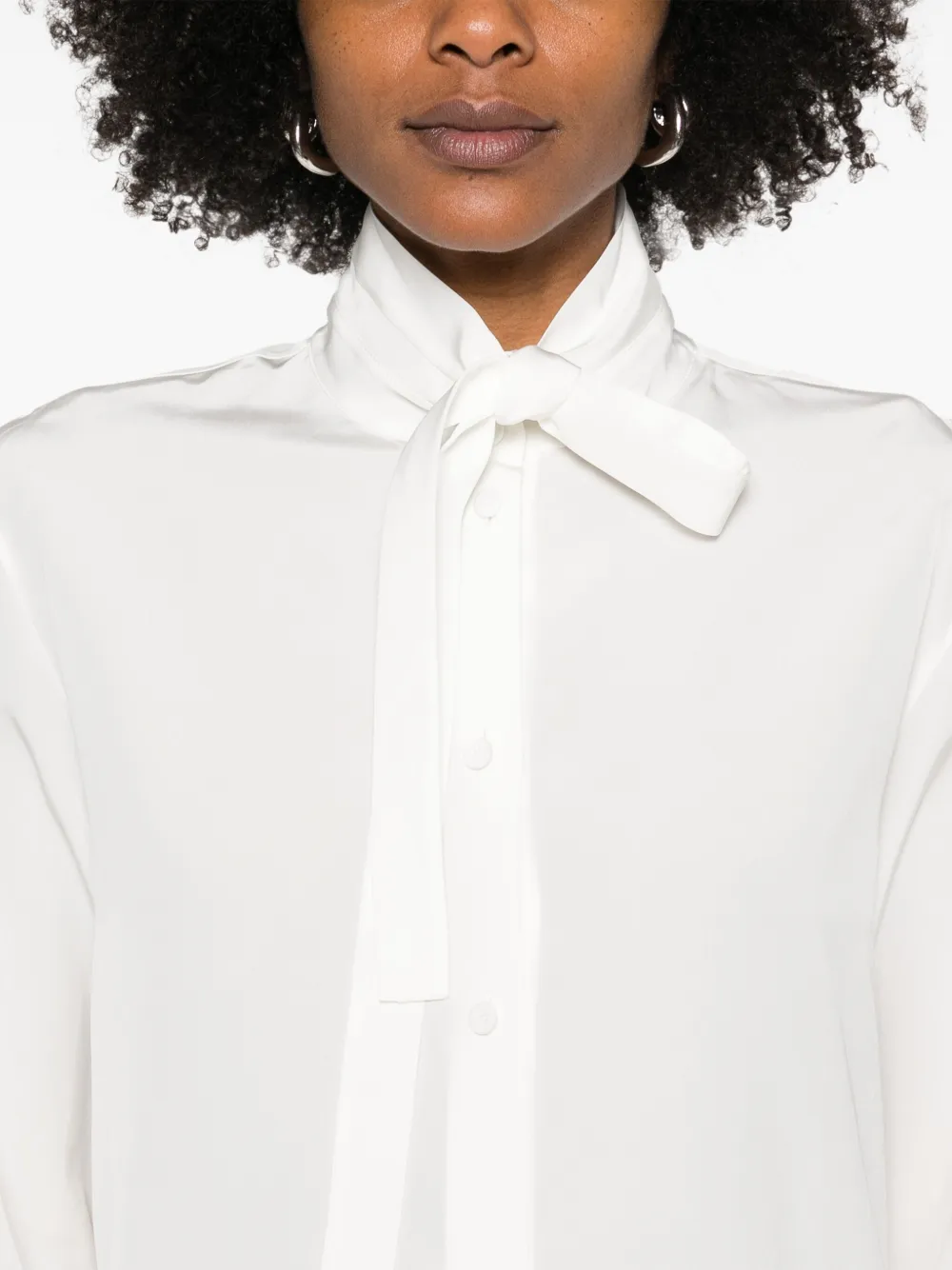 Jil Sander Blouse met strik Wit