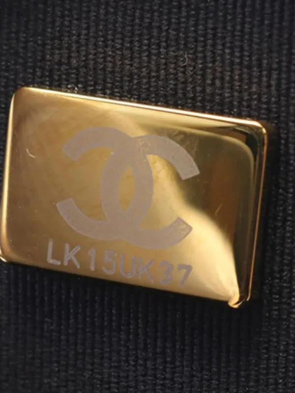 CHANEL Pre-Owned 2021-2023 オーバル ロゴ チェーン トップハンドル