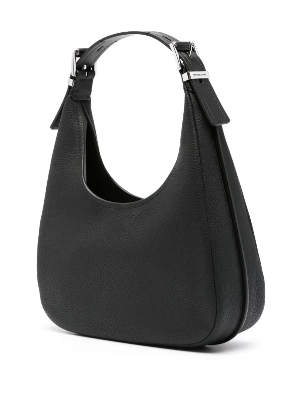 Michael Kors Cora Mini Pebbled Leather Shoulder Bag Black