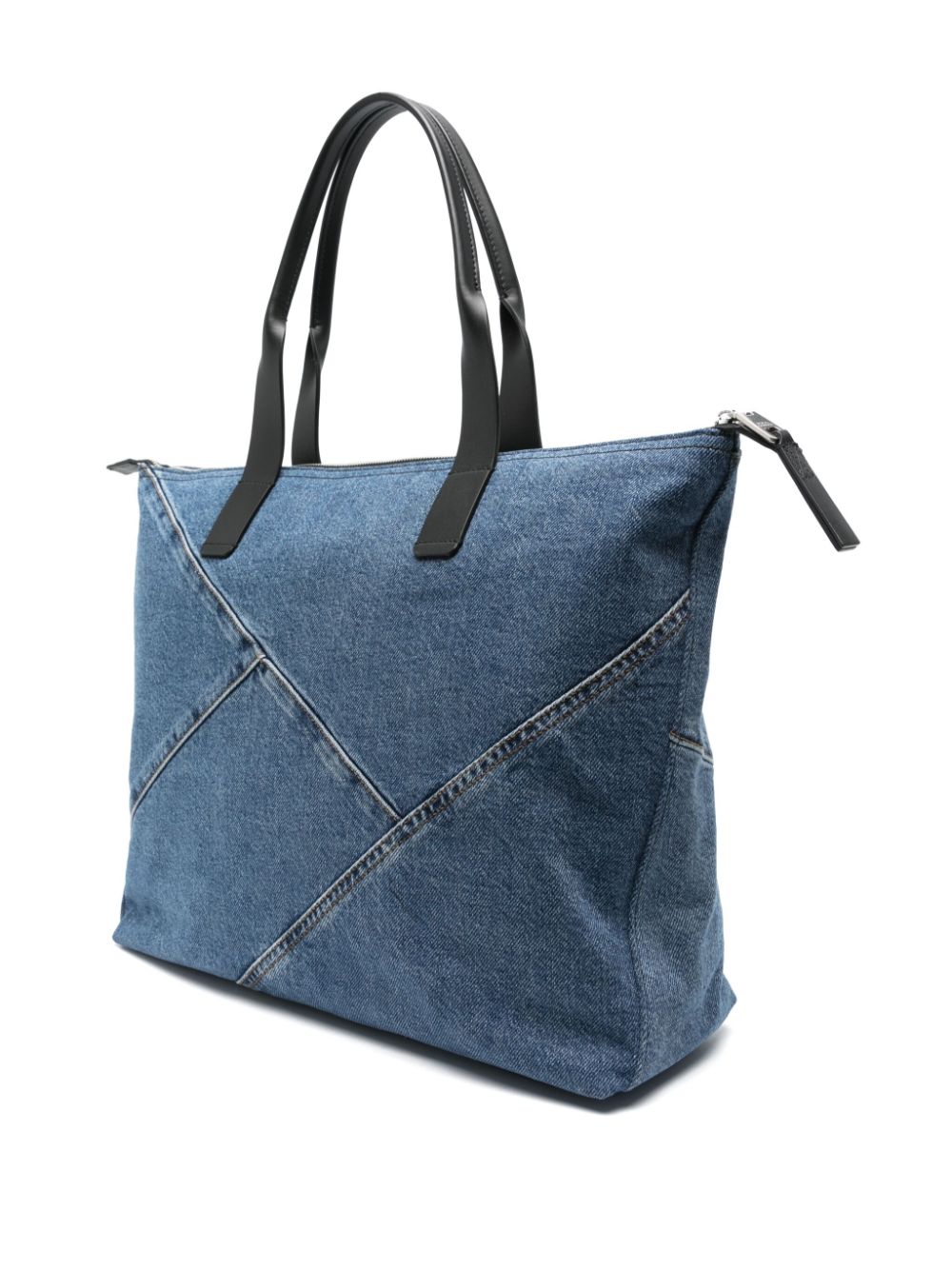 Dolce & Gabbana medium patchwork denim tote bag - Blauw